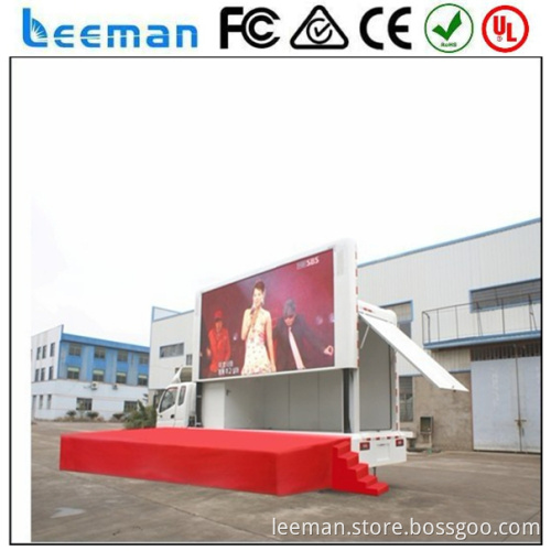 full color led billboard display Leeman 2015 flexible advertising truck led display